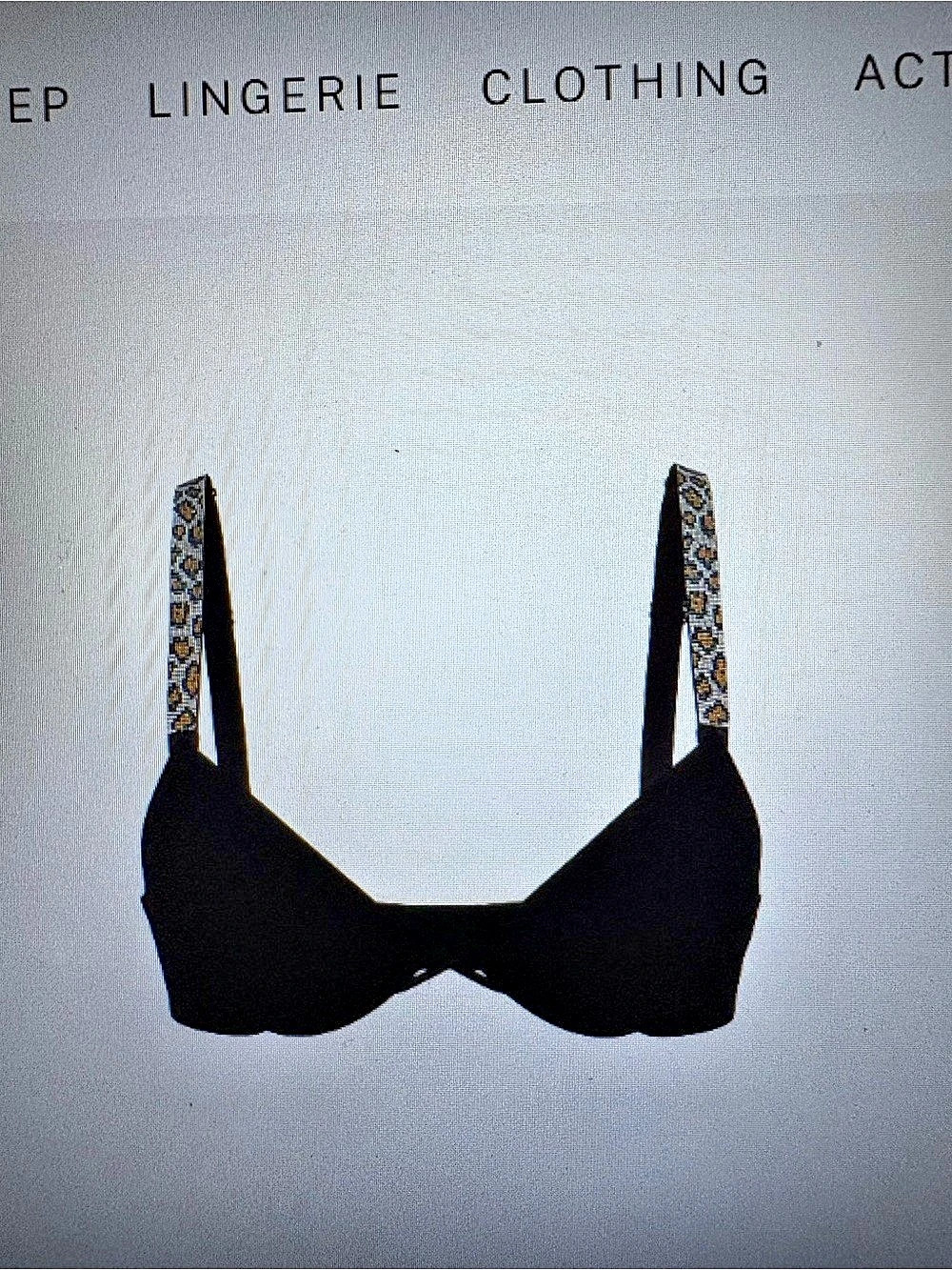 Victoria's Secret Very Sexy Shine Strap Push-Up Bra Black 36DD/80E  Dark Brown